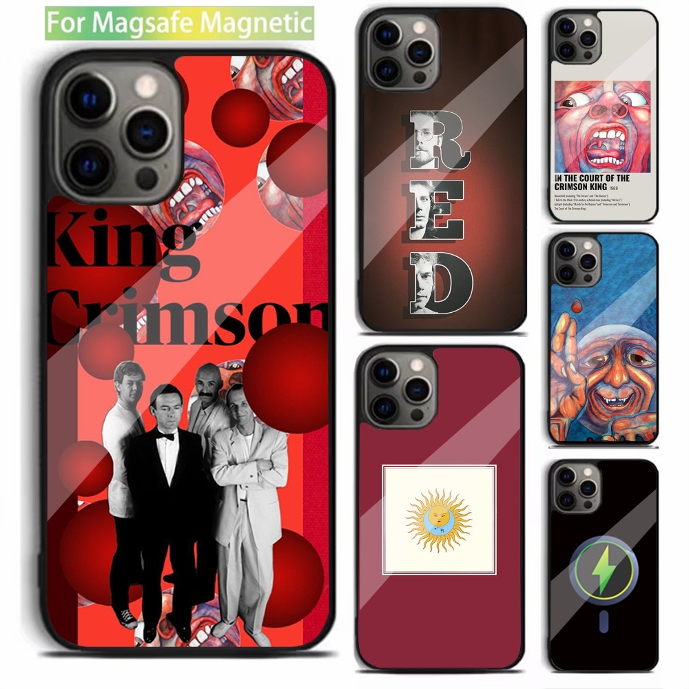 Phone Cases Pinterest - Red c-crimson King-funda de teléfono para