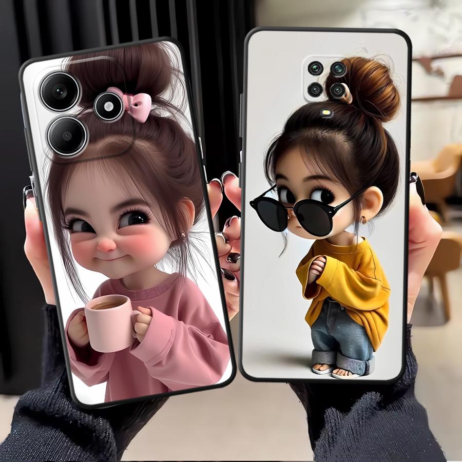 Cute Anime Case - Funda de Teléfono con Cordón de