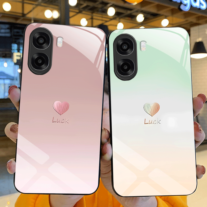 Phone Cases Oppo - Funda de vidrio templado duro para