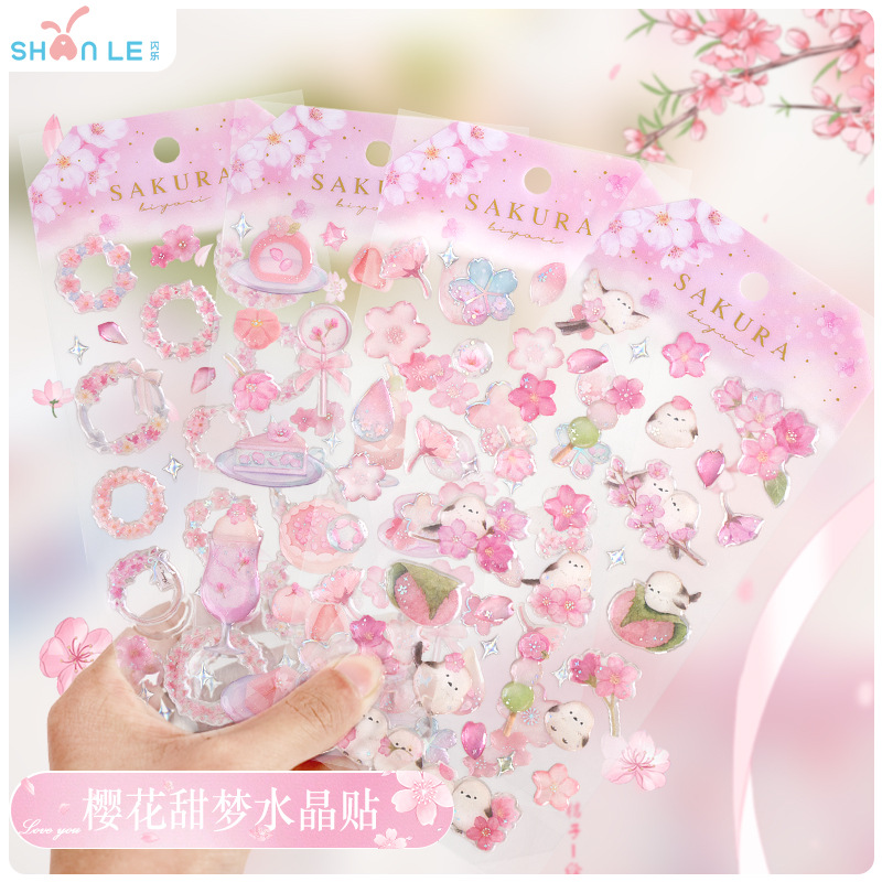 Pegatinas 3D de cristal Sakura - Phone Cases Japanese reseña y precio