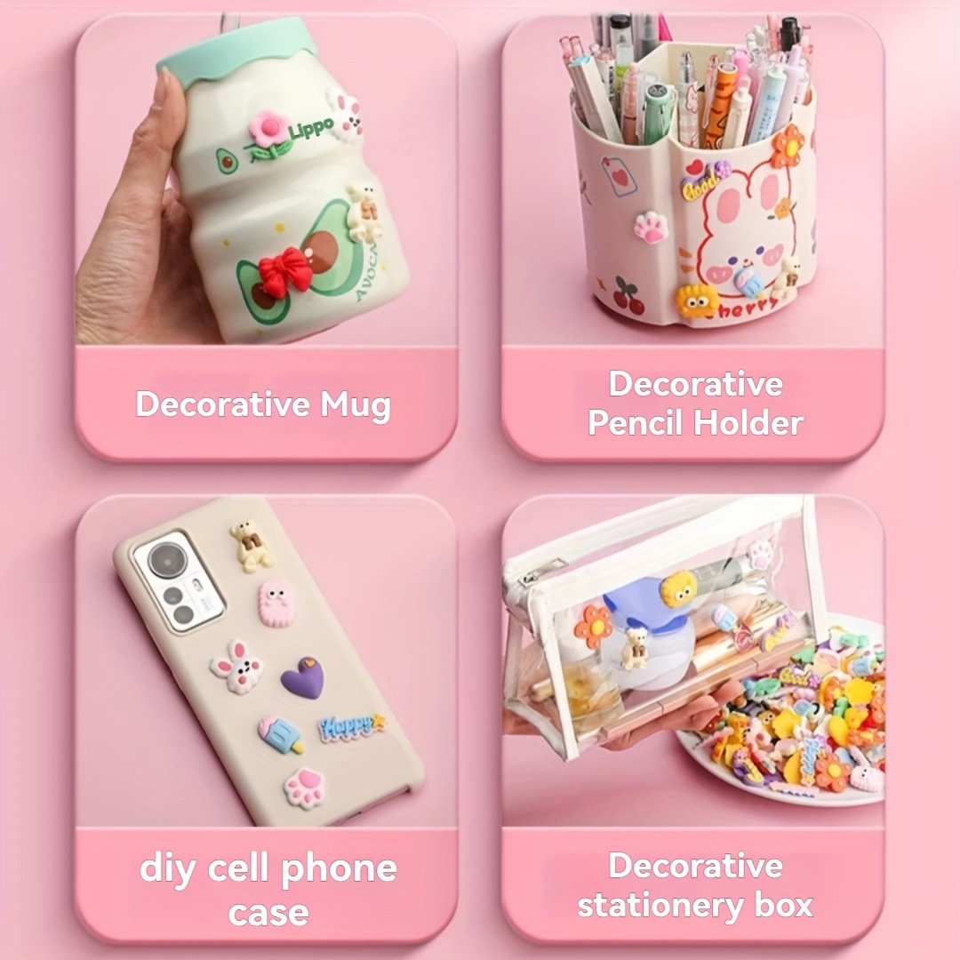 100 Uds DIY pegatinas de goma  - Phone Cases Rubber reseña y precio