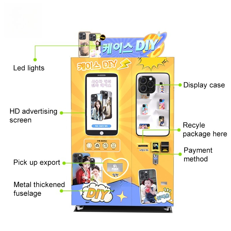 Máquina Automática Inteligente - Phone Cases Vending Machine reseña y precio